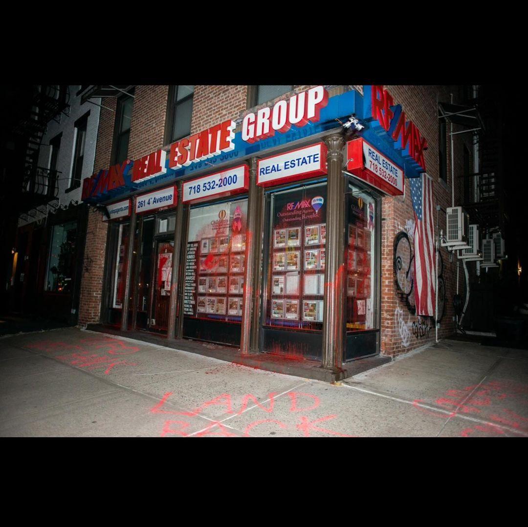RE/MAX office vandalized