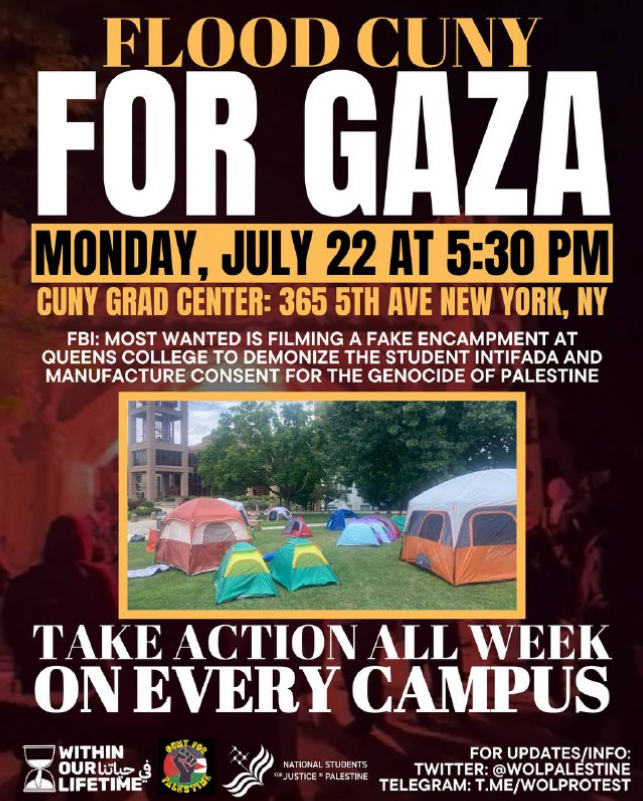 Flood CUNY for Gaza / NYC Week of Rage
