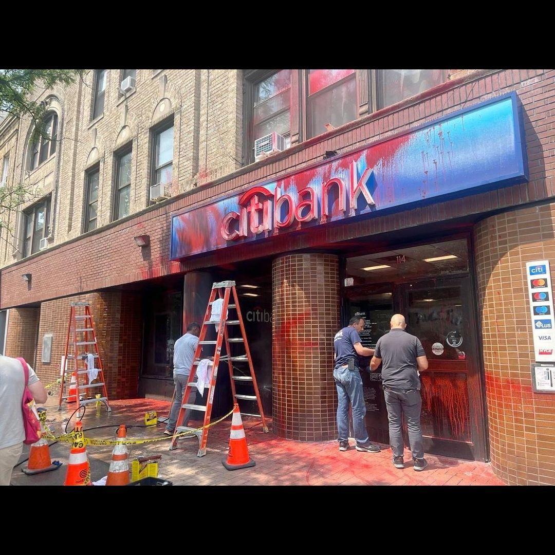 15 CitiBank Locations Sabotaged