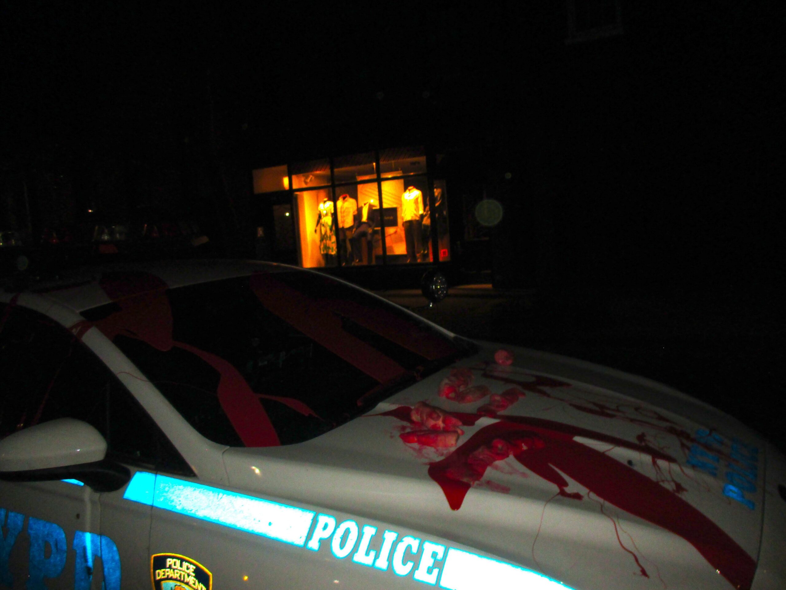 Pig Snouts and Feet Scattered at 6th Precinct